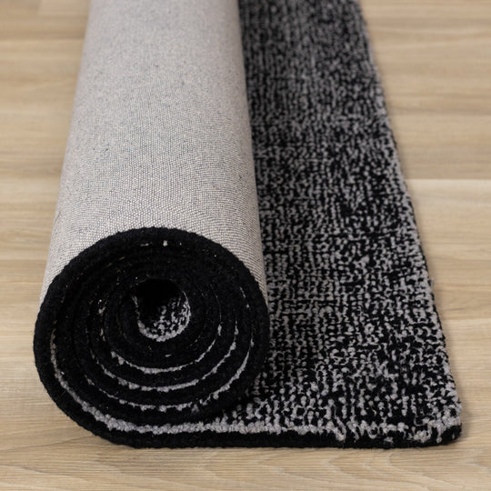 Dawson Black Grey Handtufted Rug - Furniture Depot