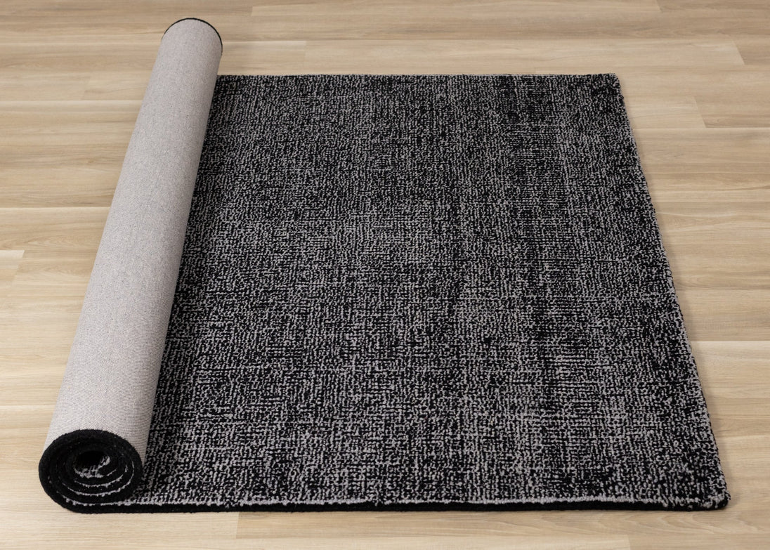 Dawson Black Grey Handtufted Rug - Furniture Depot