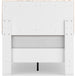 Piperton Twin Platform Bed with headboard - White - Furniture Depot