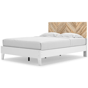 Piperton Queen Platform Bed with headboard - White - Furniture Depot (7727827026168)