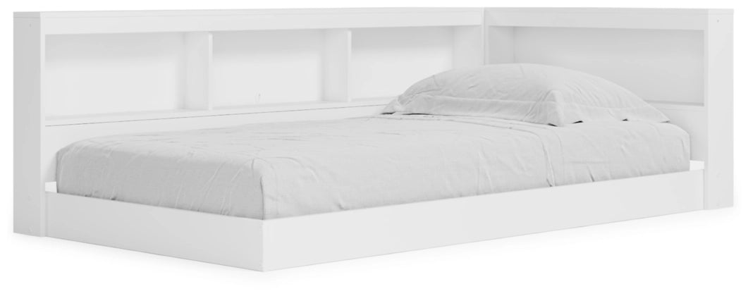 Piperton Twin Bookcase Storage Bed - White - Furniture Depot (7919522513144)