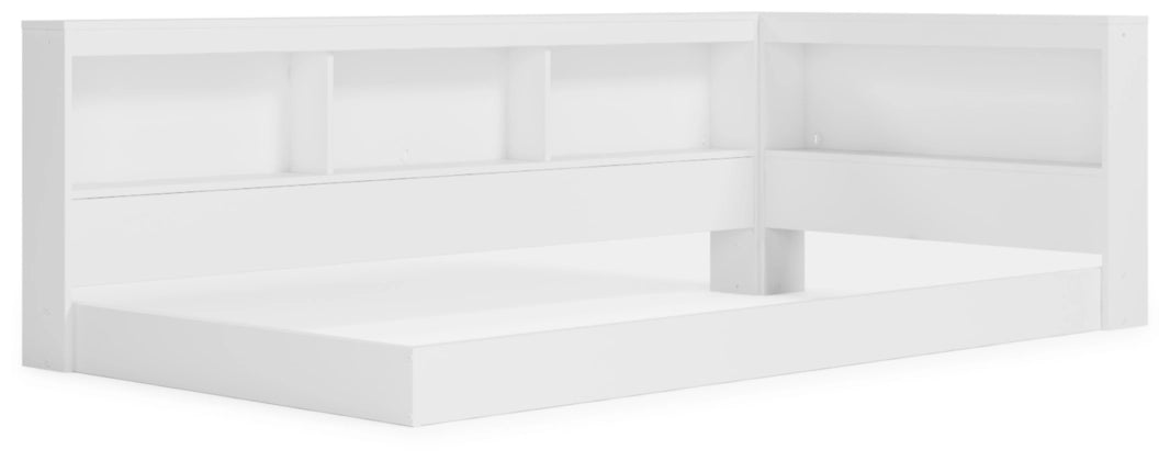 Piperton Twin Bookcase Storage Bed - White - Furniture Depot (7919522513144)