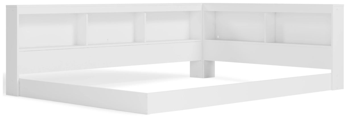 Piperton Full Bookcase Storage Bed - White - Furniture Depot