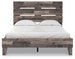 Neilsville Queen Panel Platform Bed - Multi Gray - Furniture Depot