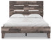 Neilsville Queen Panel Platform Bed - Multi Gray - Furniture Depot