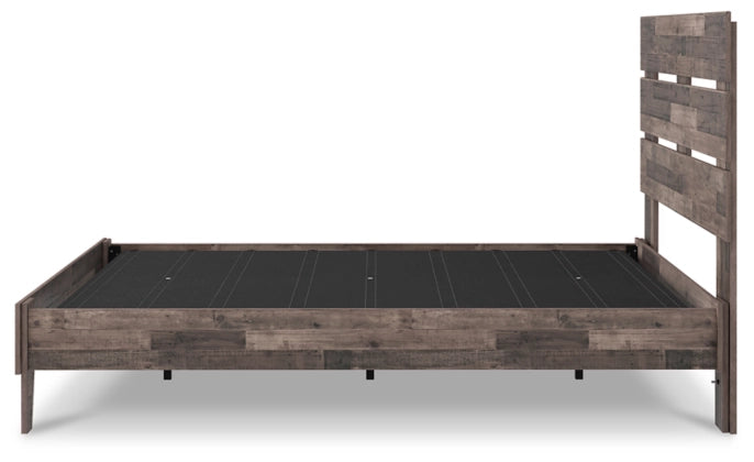 Neilsville Queen Panel Platform Bed - Multi Gray - Furniture Depot
