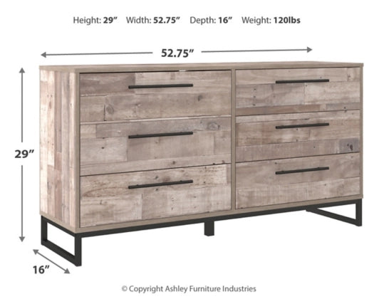 Neilsville Dresser - Whitewash - Furniture Depot