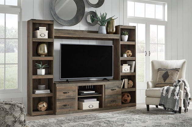 Trinell 4-Piece Entertainment Center (RTA) - Furniture Depot