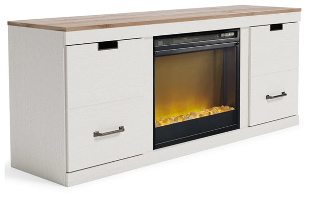 Vaibryn 60" TV Stand with Electric Fire Place - Furniture Depot (7907273638136)