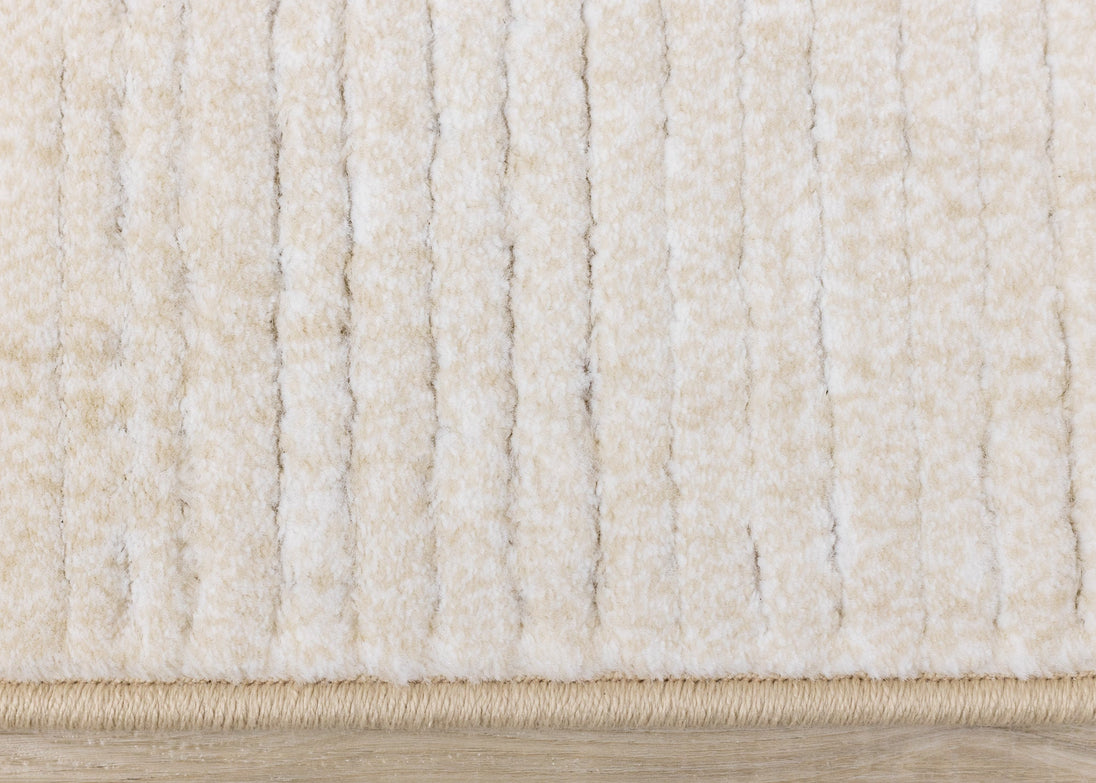 Ella Cream Carved Pile Plush Rug - Furniture Depot