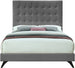 Elly Velvet Bed - Furniture Depot