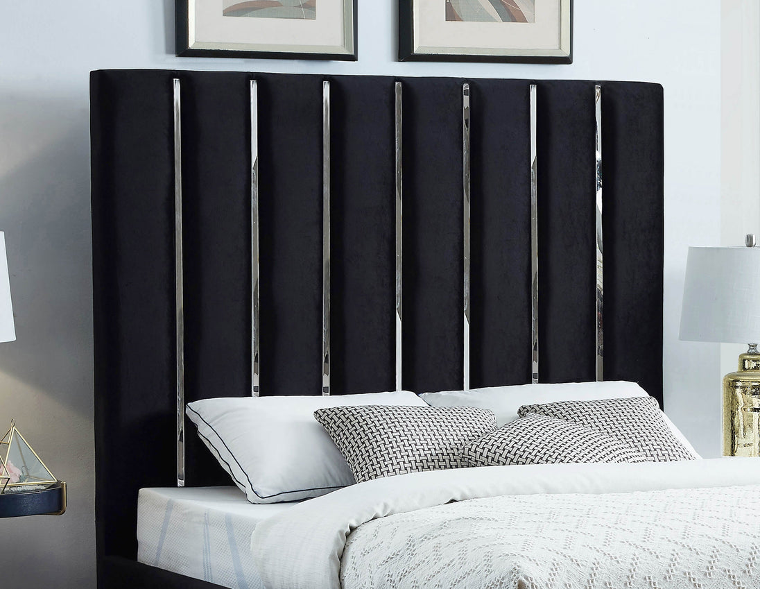 Enzo Velvet Bed - Furniture Depot