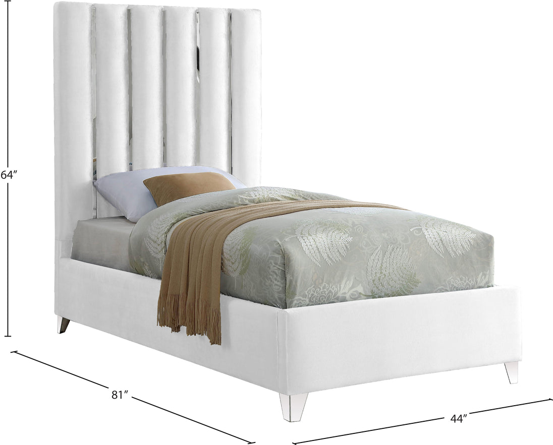 Enzo Velvet Bed - Furniture Depot