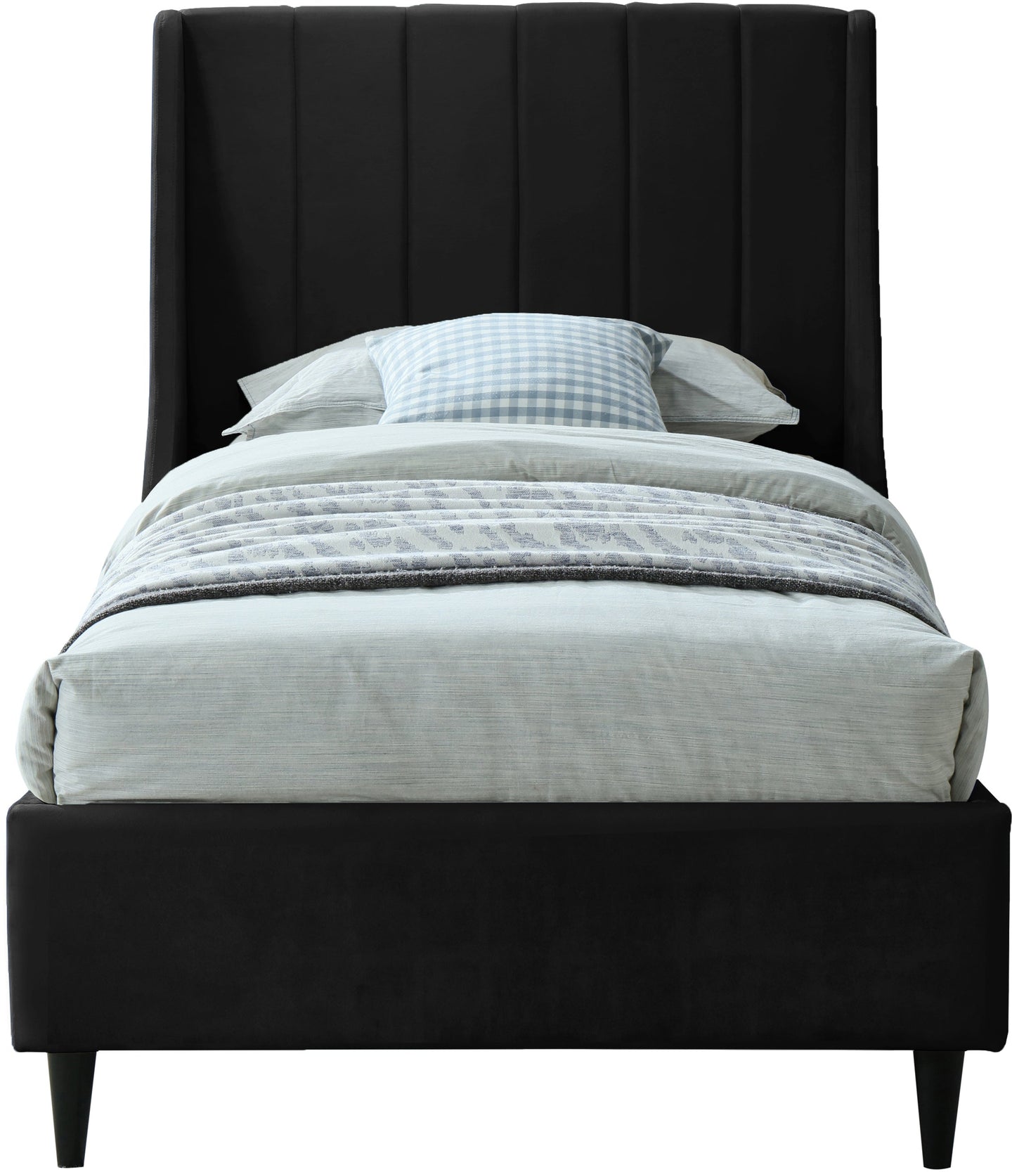 Eva Velvet Bed - Furniture Depot