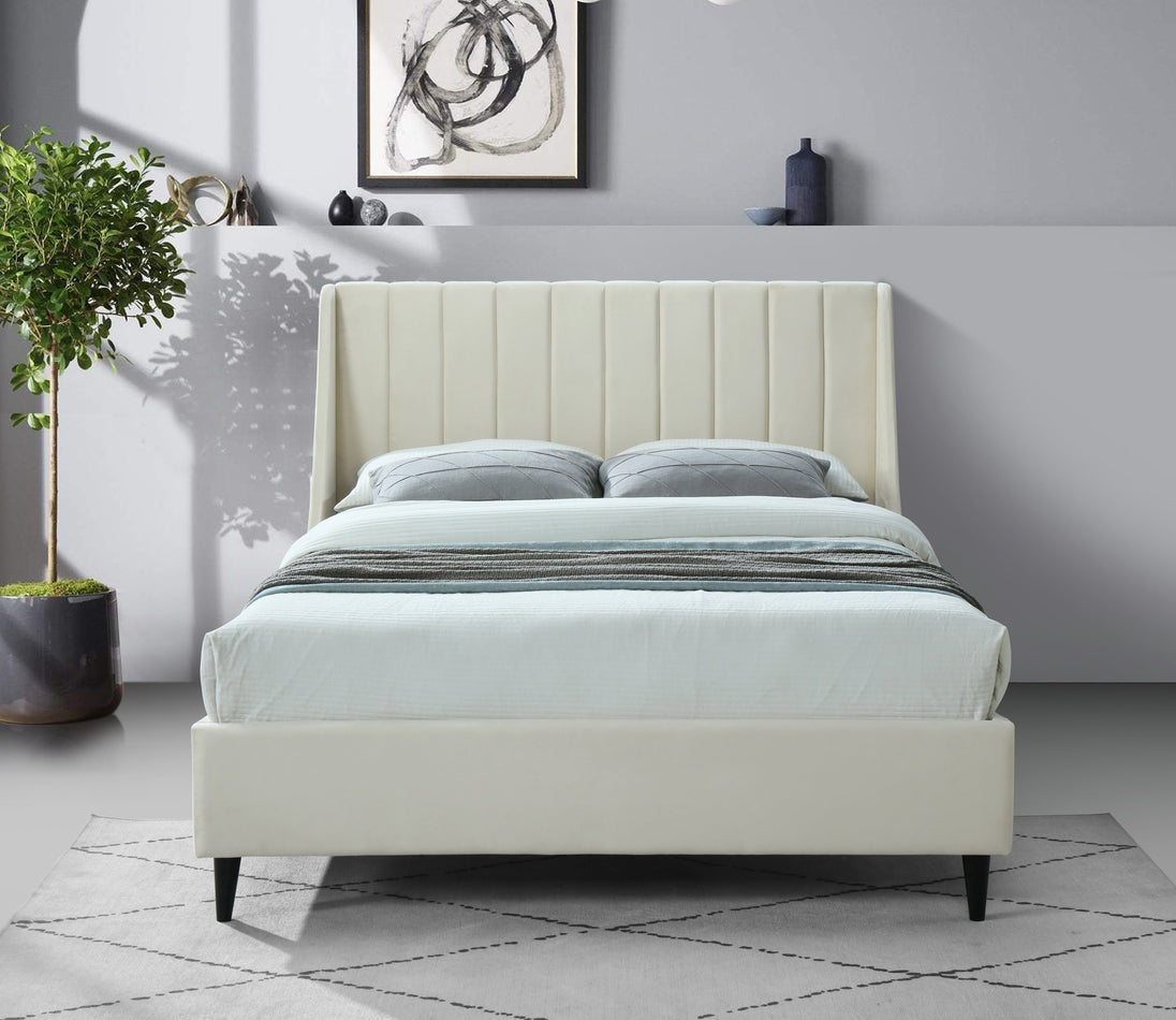 Eva Velvet Bed - Furniture Depot