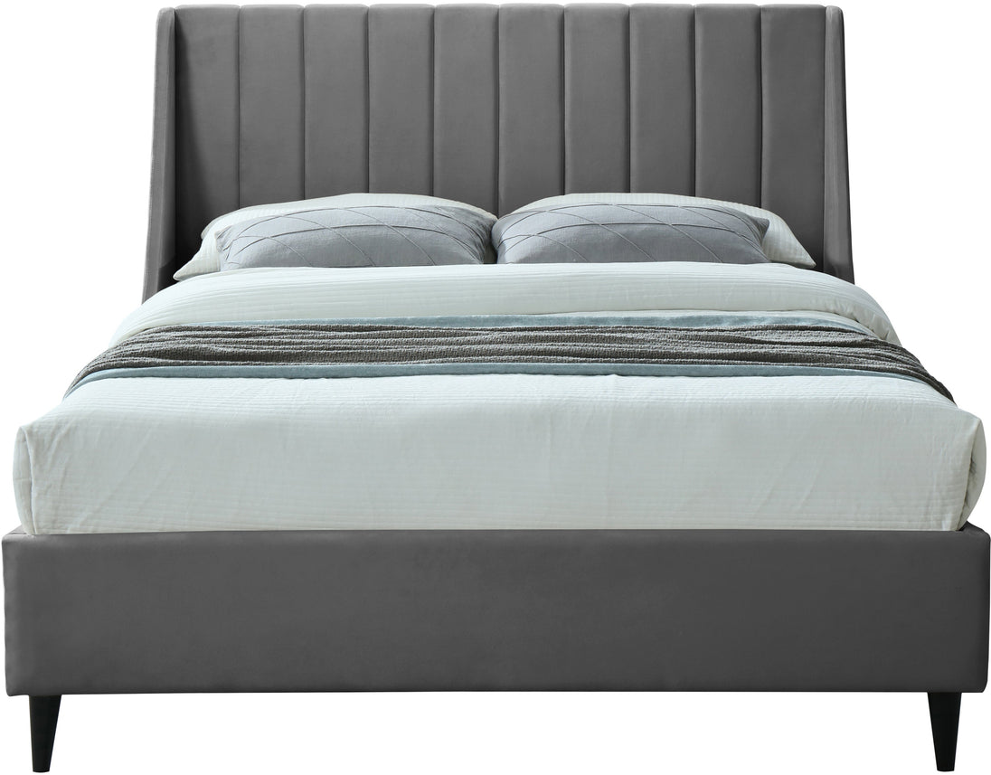 Eva Velvet Bed - Furniture Depot