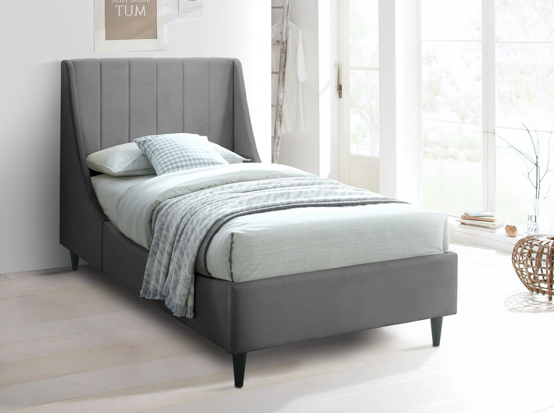 Eva Velvet Bed - Furniture Depot