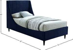 Eva Velvet Bed - Furniture Depot