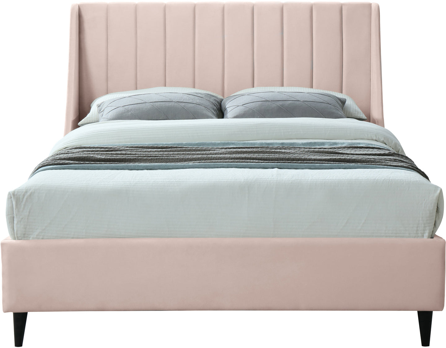 Eva Velvet Bed - Furniture Depot