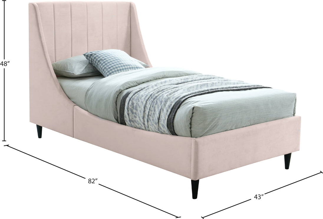 Eva Velvet Bed - Furniture Depot