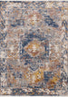 Evora Grey Blue Detailed Traditional Rug - Furniture Depot