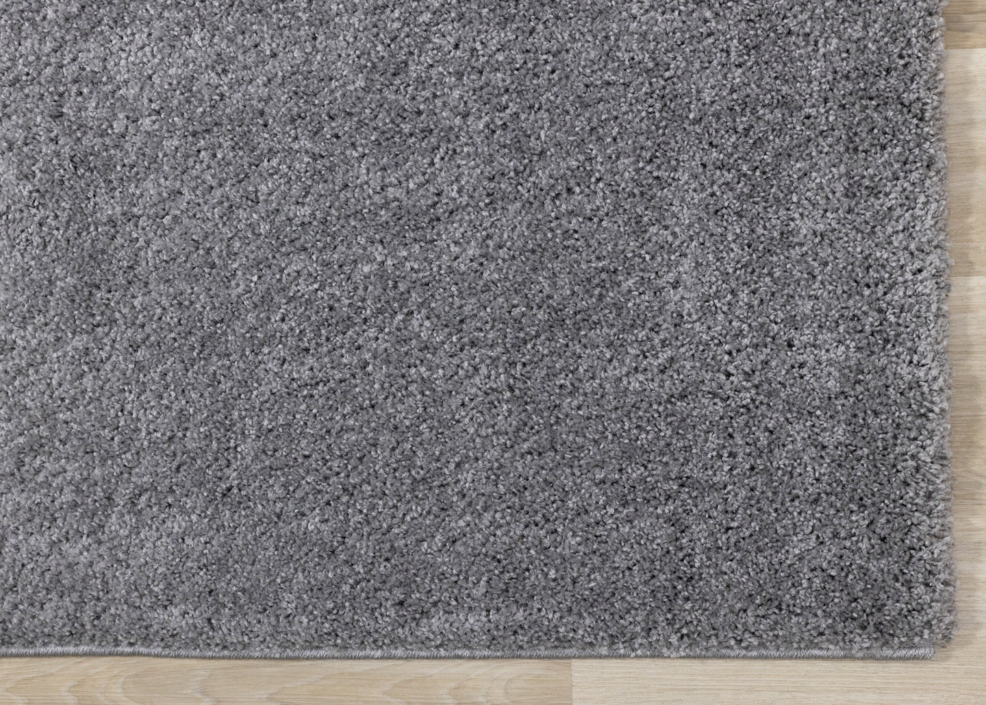 Fergus Solid Grey Bulky Shag Rug - Furniture Depot