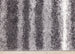 Fergus Grey White Stripes Shag Rug - Furniture Depot