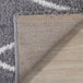 Fergus Grey White Mountain Rows Shag Rug - Furniture Depot