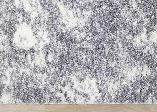 Fergus White Grey Wispy Clouds Rug - Furniture Depot