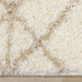 Fergus White Beige Patterned Rug - Furniture Depot