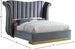 Flora Velvet Bed (3 Boxes) - Furniture Depot