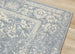 Focus Blue Cream Faded Elegant Rug - Furniture Depot