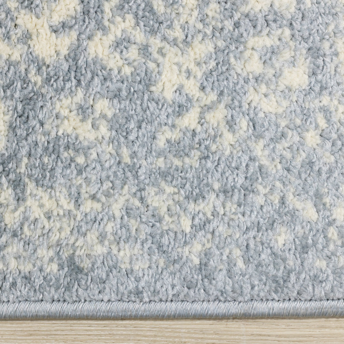 Focus Blue Cream Faded Elegant Rug - Furniture Depot