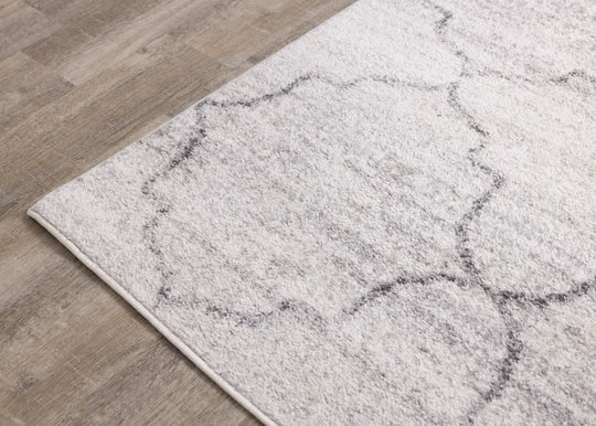 Focus Grey Ogee Rug - Furniture Depot