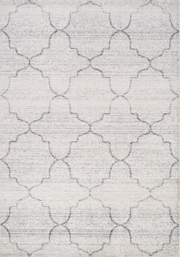 Focus Grey Ogee Rug - Furniture Depot