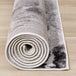 Focus White Grey Botanical Rug - Furniture Depot