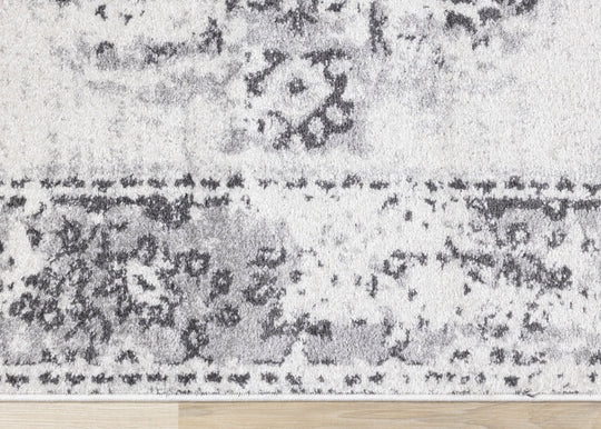 Focus Grey Distressed Traditional Rug - Furniture Depot