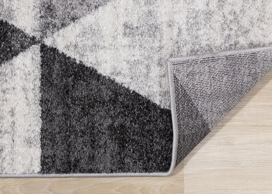 Focus Grey Cream Variegation Rug - Furniture Depot