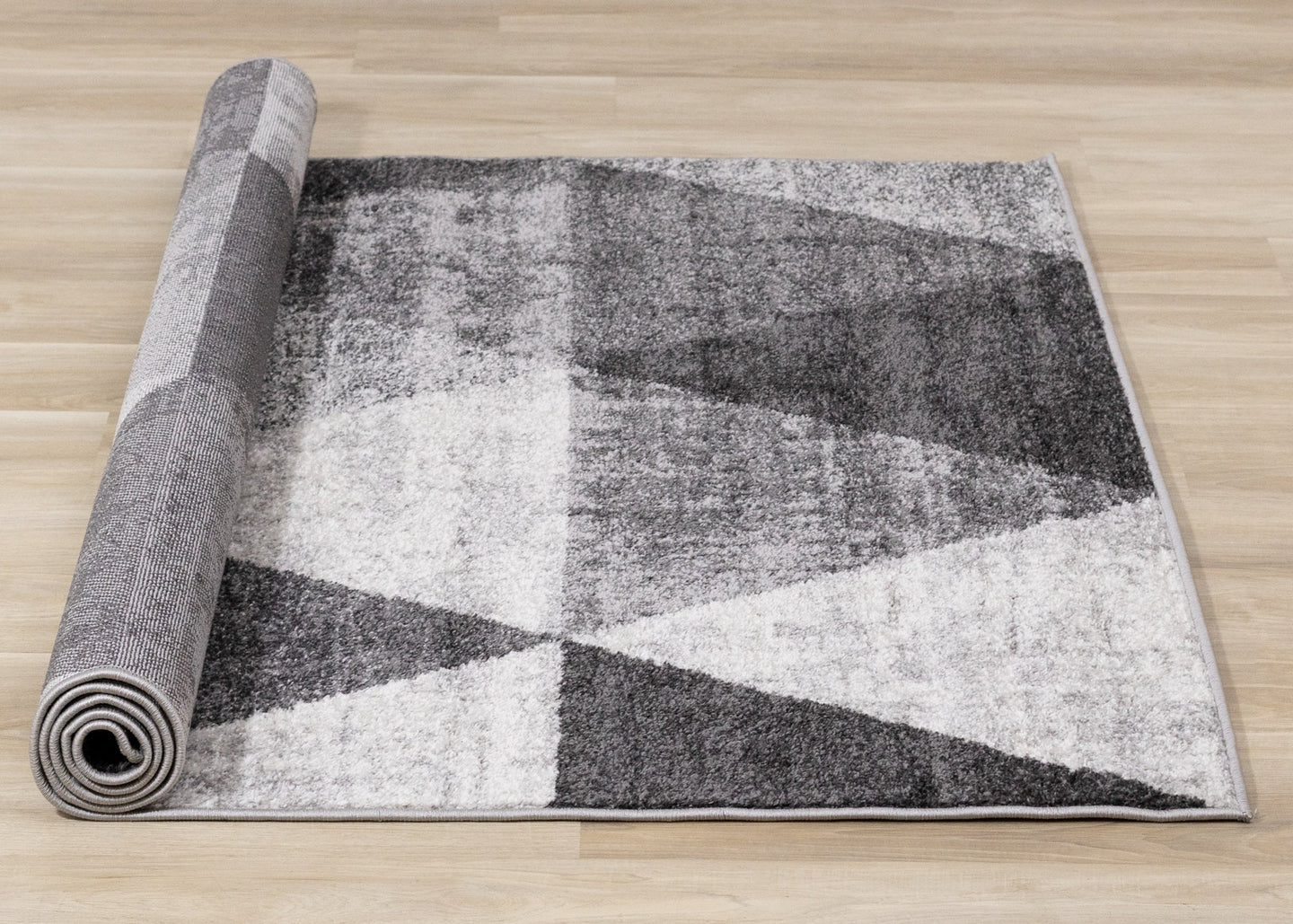 Focus Grey Cream Variegation Rug - Furniture Depot