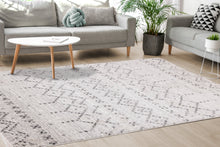 Load image into Gallery viewer, Focus Grey White Banded Global Inspired Rug - Furniture Depot