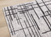 Focus Grey Grid Disperse Rug - Furniture Depot