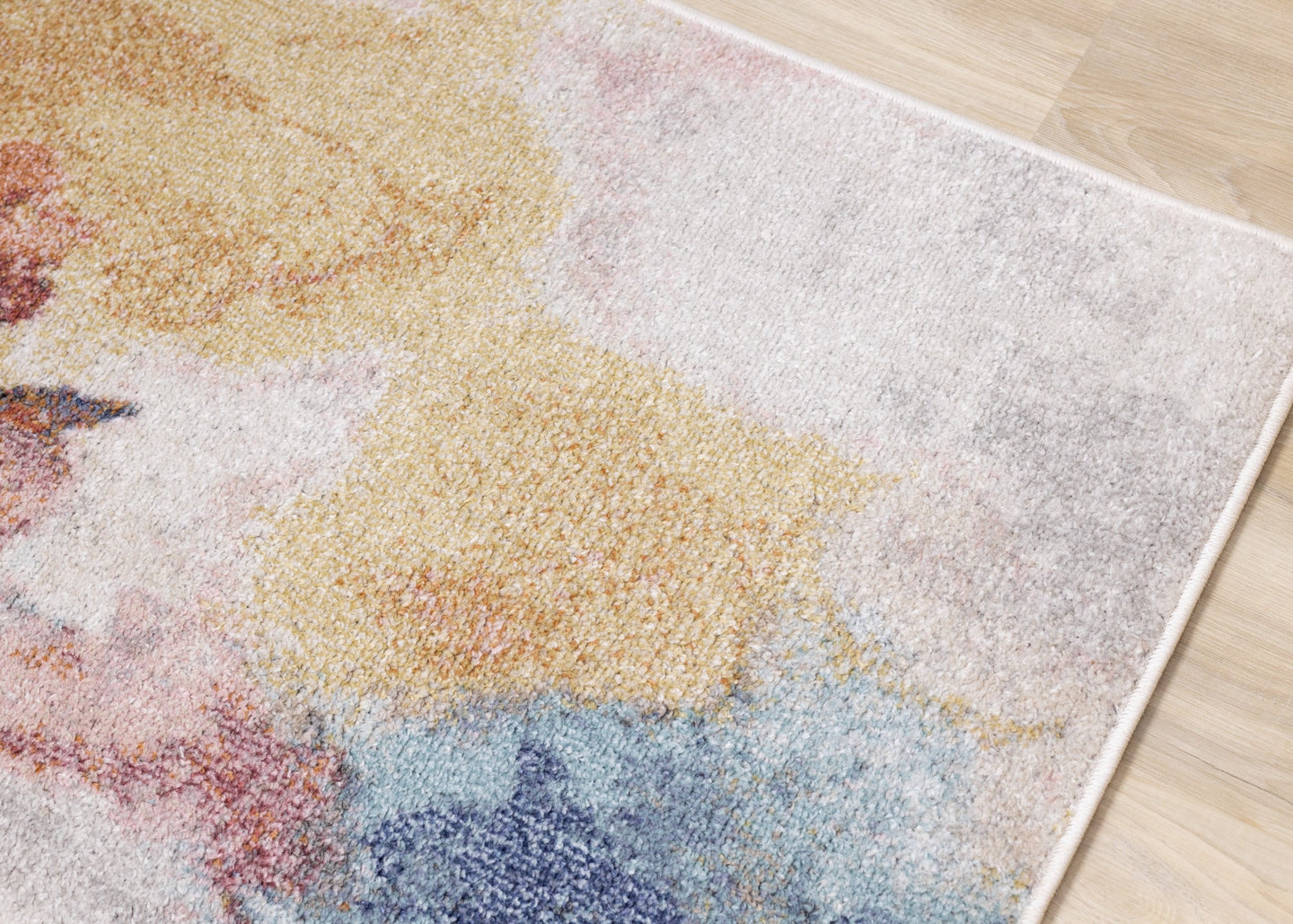 Fresco Blue Pink Yellow Cherry Blossom Rug - Furniture Depot