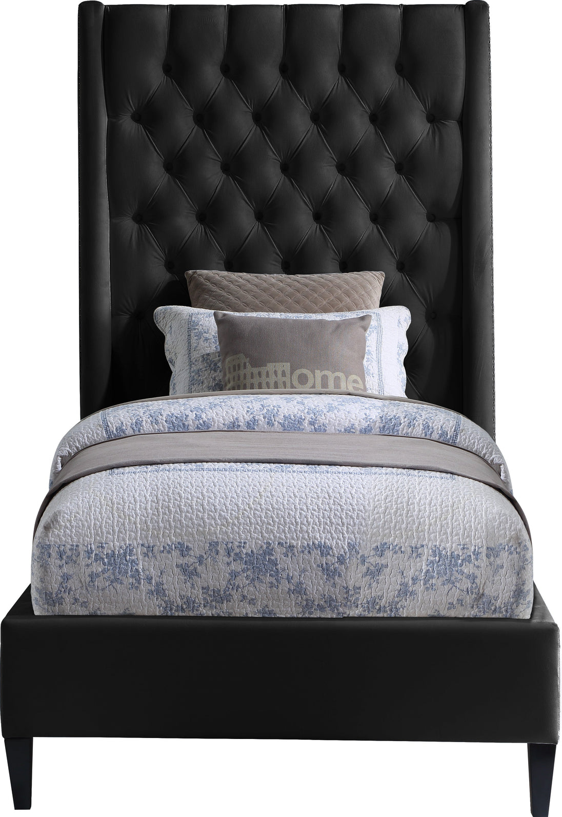 Fritz Velvet Bed - Furniture Depot