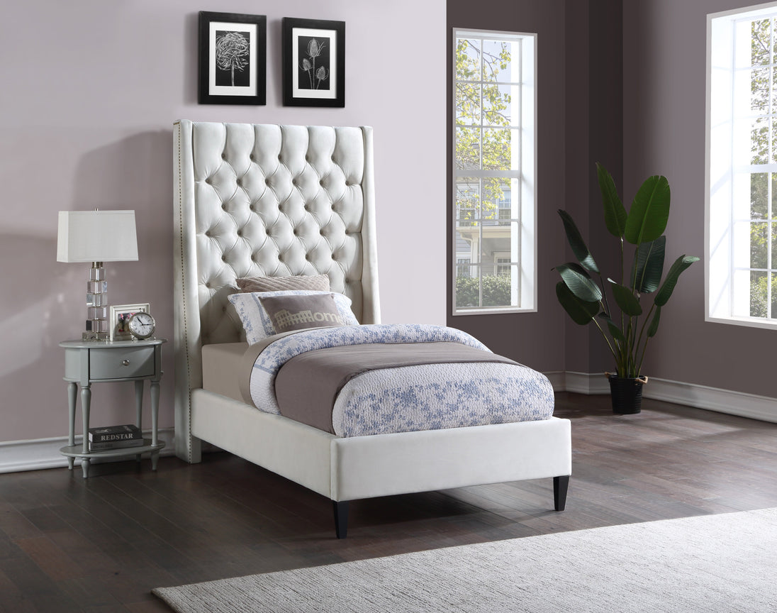 Fritz Velvet Bed - Furniture Depot