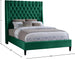 Fritz Velvet Bed - Furniture Depot