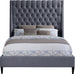 Fritz Velvet Bed - Furniture Depot