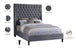 Fritz Velvet Bed - Furniture Depot