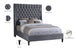 Fritz Velvet Bed - Furniture Depot