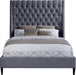 Fritz Velvet Bed - Furniture Depot