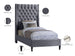 Fritz Velvet Bed - Furniture Depot